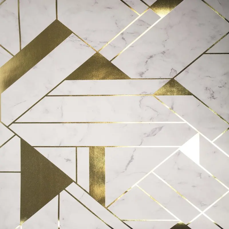 

Gulliver Off-white Marble Geometric Wallpaper