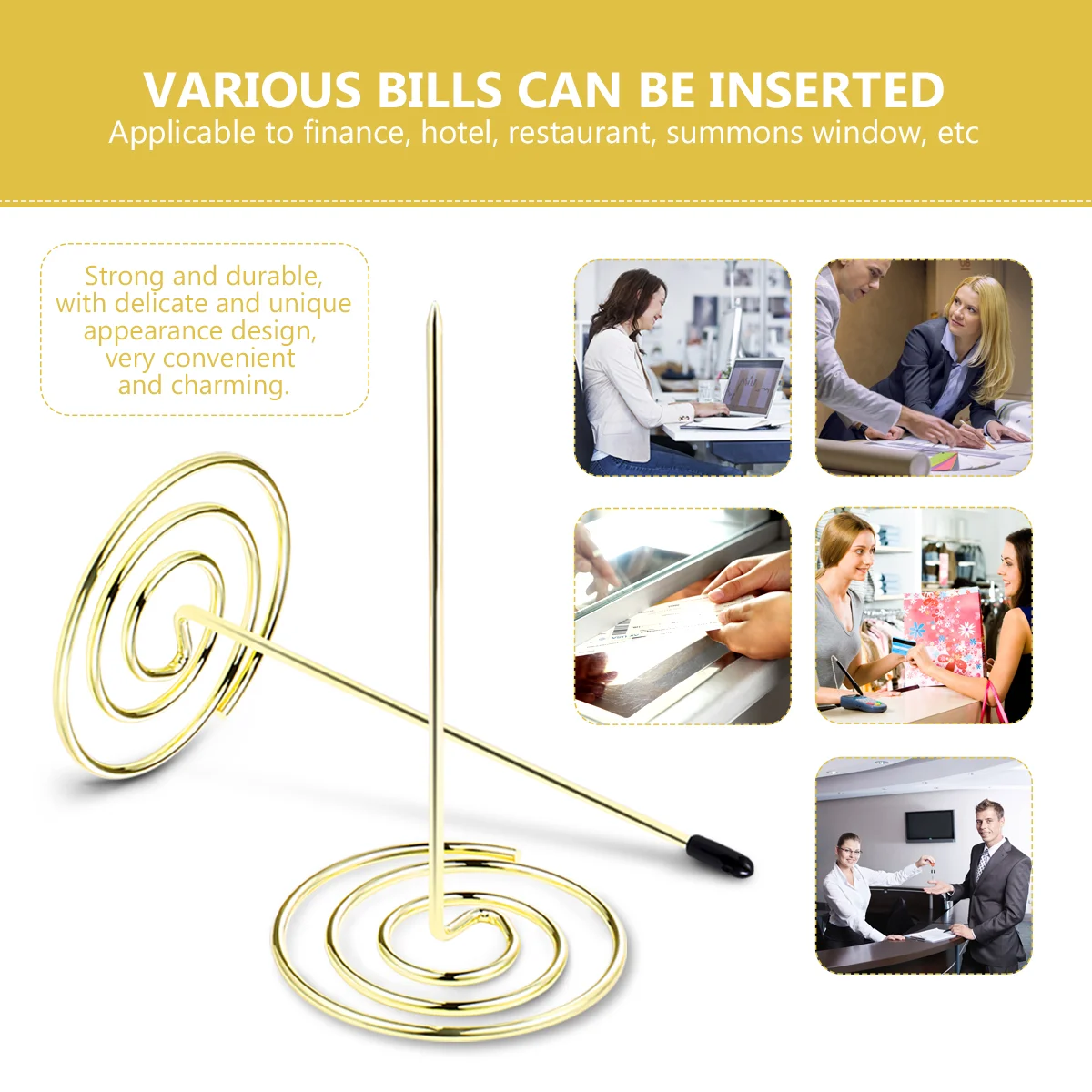 Держатель для счетов-фактур меню вилка аксессуар свадебного ресторана квитанция