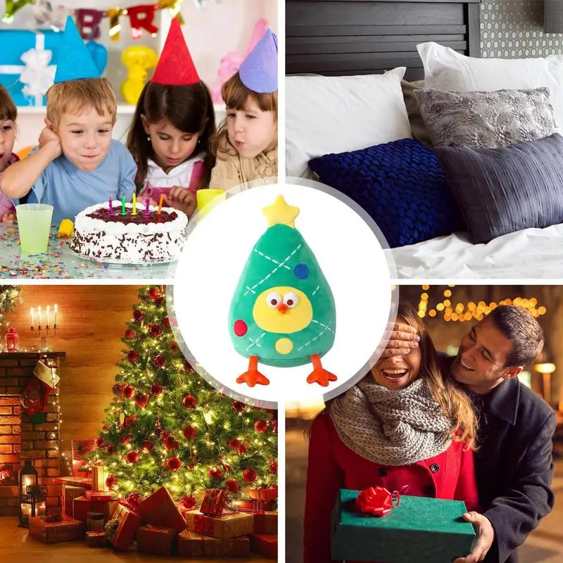 Мягкая плюшевая игрушка с курицей рождественская подушка мягкие рождественские