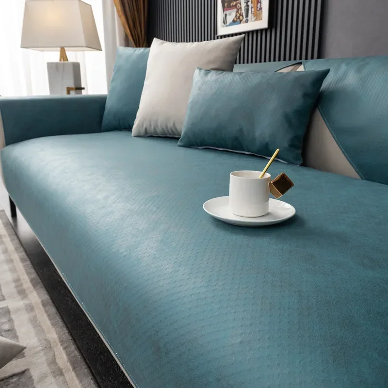 Водонепроницаемая технология, тканевое полотенце для дивана, Нескользящие L-образные чехлы для диванов для гостиной, защита от царапин, кошек, защитный чехол для дивана