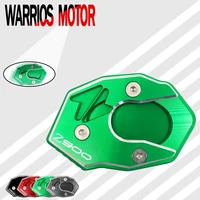 motorcycle kickstand extension plate foot side stand enlarge pad for kawasaki z900 2017 2018 2019 2020