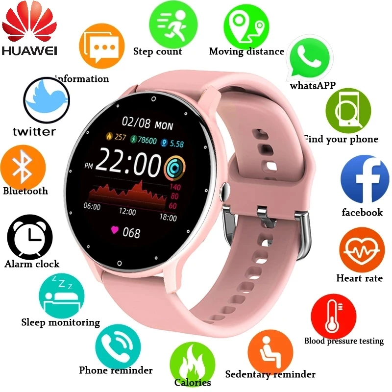 

Huawei Women Smart Band Watch Real-time Weather Forecast Activity Tracker Heart Rate Monitor Sports Ladies Smart Watch Men