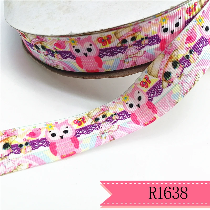 

Cartoon character 7/8inch 1inch 1.5inch 2inch 3inch printed grosgrain Duff bear and stellalou ribbon R1638