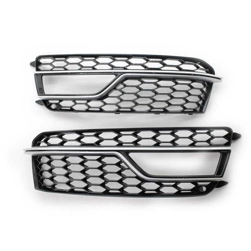 Хромированный передний бампер автомобиля сетчатая крышка противотуманных фар
