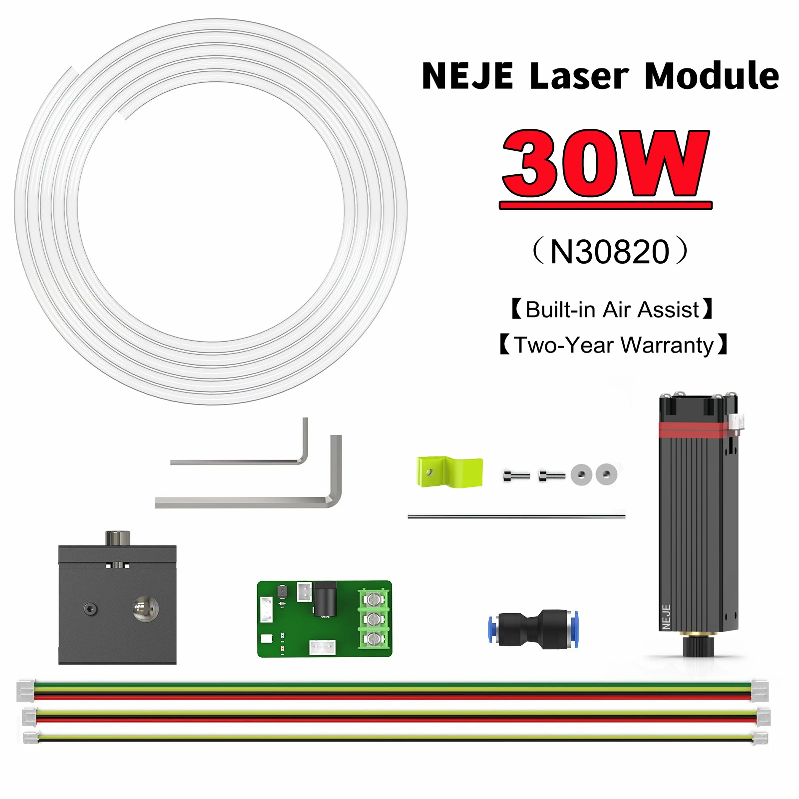 

NEJE 40W Laser Module Kits with Both TTL / PWM Modulation for CNC Laser Engraver DIY Logo Mark Printer Wood Cutting Tools