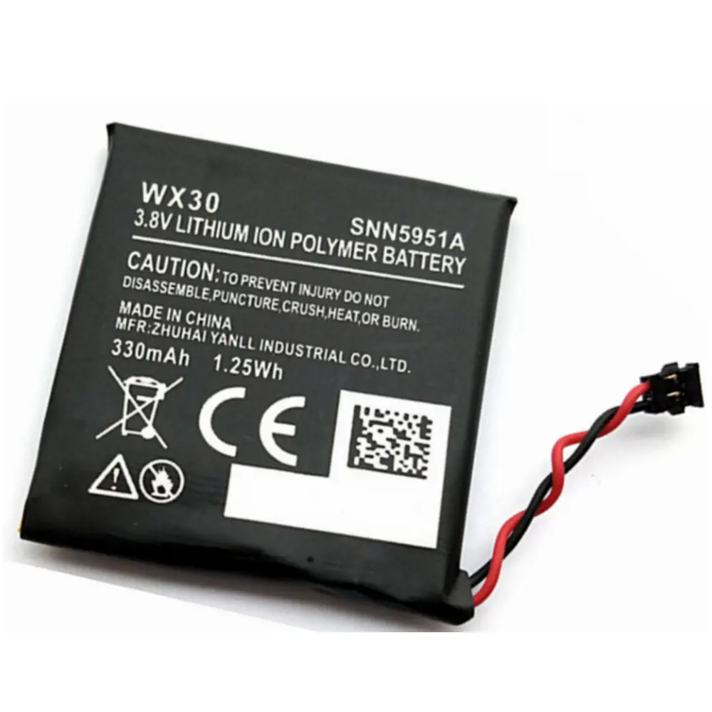 High quality Replacement Battery Authentic NEW Original 330Mah WX30 SNN5951A for Motorola Moto 360 1st-Gen 2014 Smart Watch