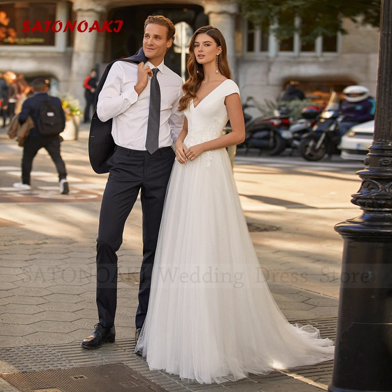 

Женское свадебное платье It's yiiya, белое кружевное платье в стиле бохо с V-образным вырезом, открытой спиной и аппликацией, расширяющееся книзу, на лето