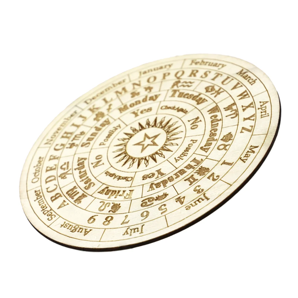 

Pendulum Board Divination Wiccan Ouija Alphabet Witch Supplies Wooden Beginner Supplyconstellations Accessory Twelve Answer