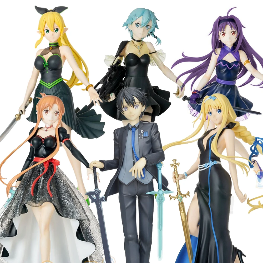 

Фигурка героя из игры «Sega LPM», ПВХ экшн-фигурка, игрушка-модель, Kirito Asuna Alice Leafa if Yuuki Ex-летопия, оригинал