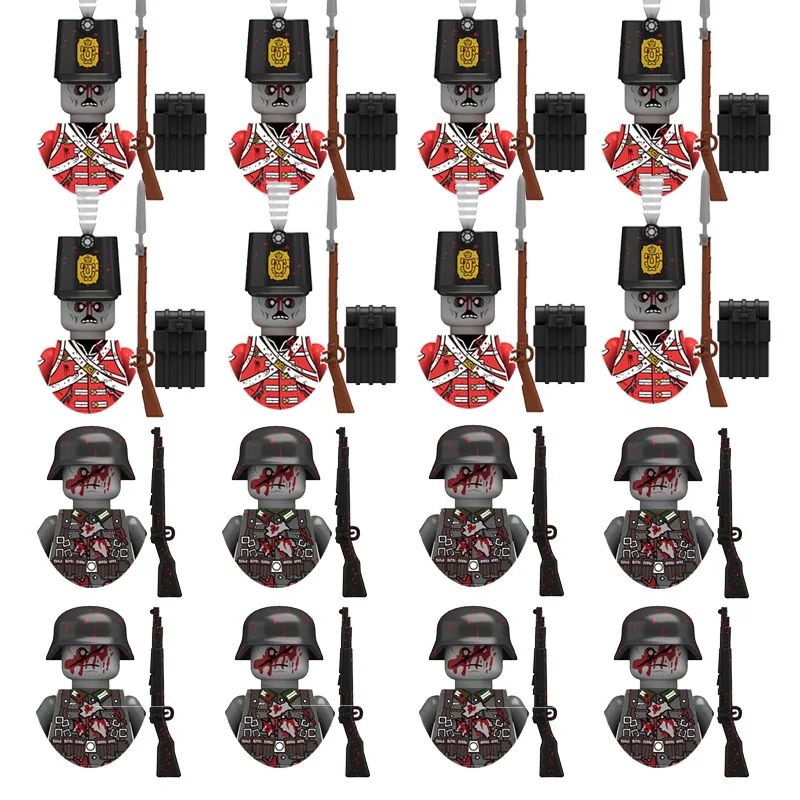 Фигурки героев немецких войн пехотных второй солдат зомби Хэллоуин ужасы серия