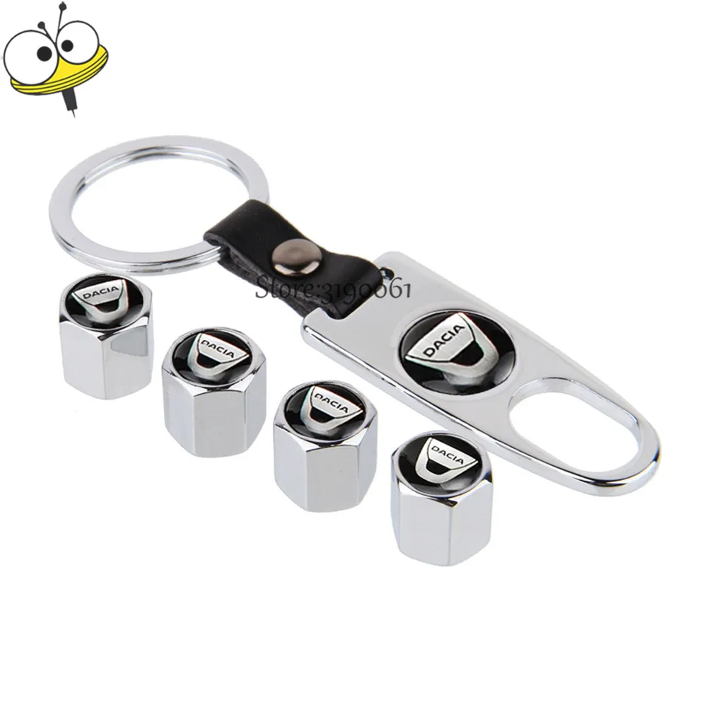 4 шт. колпачки для стержней клапанов колес из нержавеющей стали с мини-ключом