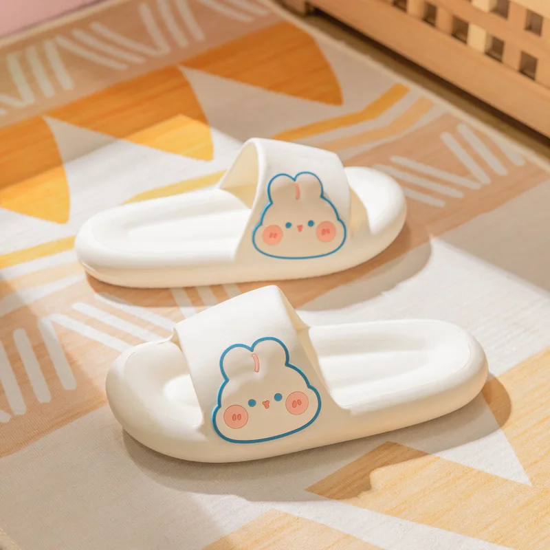 Female summer cartoon rabbit slippers indoor household eva slippers slip-proof wear-resistant light and comfortable personality