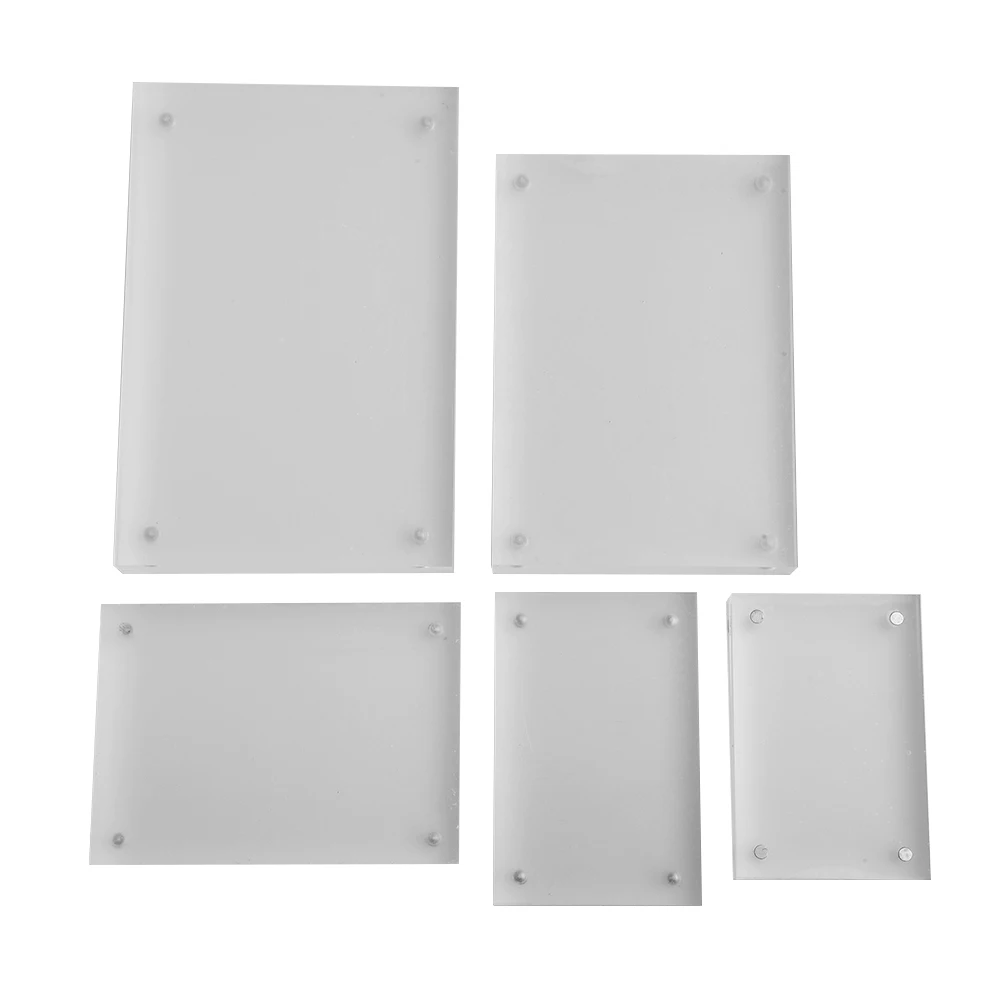 

1PC Magnetic Transparent Acrylic Picture Photo Frame Poster Display Stand Holder Table Sign Price Tag Label Paper Promotion