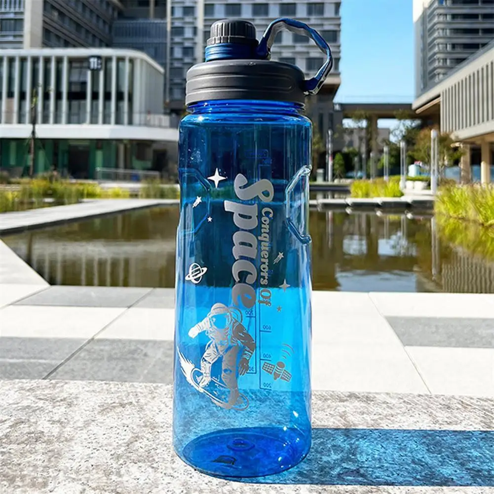 

1.1L Large Capacity Sport Water Bottle with Straw Eco-Friendly Kettle Portable Drink Cup BPA Bottles Free Plastic Water Fit B3K9