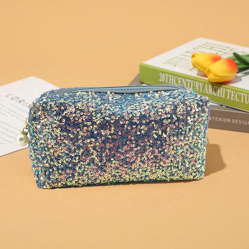 

New Women Sequins Makeup Bag Pouch New Fashion Girls Glitter Sequins Cosmetic Bags Handbag Travel Storage Zipper Bags