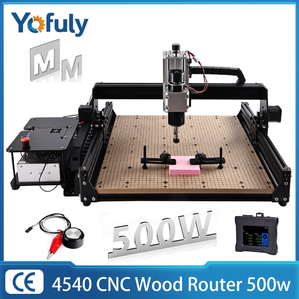 

500W Spindle CNC Wood Router Machine, CNC 4540 3 Axis Metal Milling Machine For Engraving Cutting Wood Acrylic MDF PCB Plastic