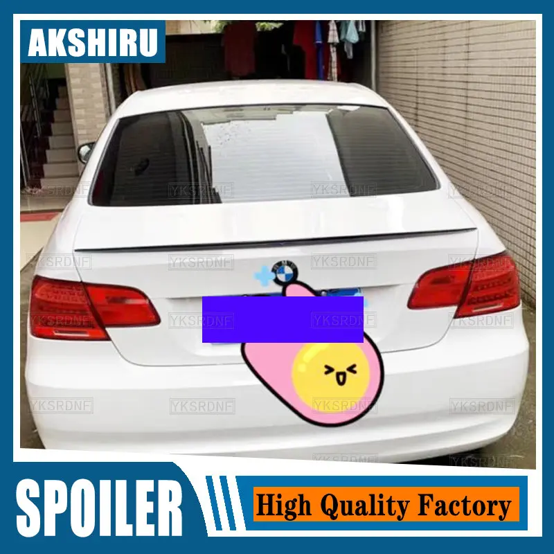 

For BMW 3 Series E92 Spoiler 2005--2012 Year Coupe 2-door Carbon Look Rear Wing M3 Style Gloss Black Accessories Body Kit