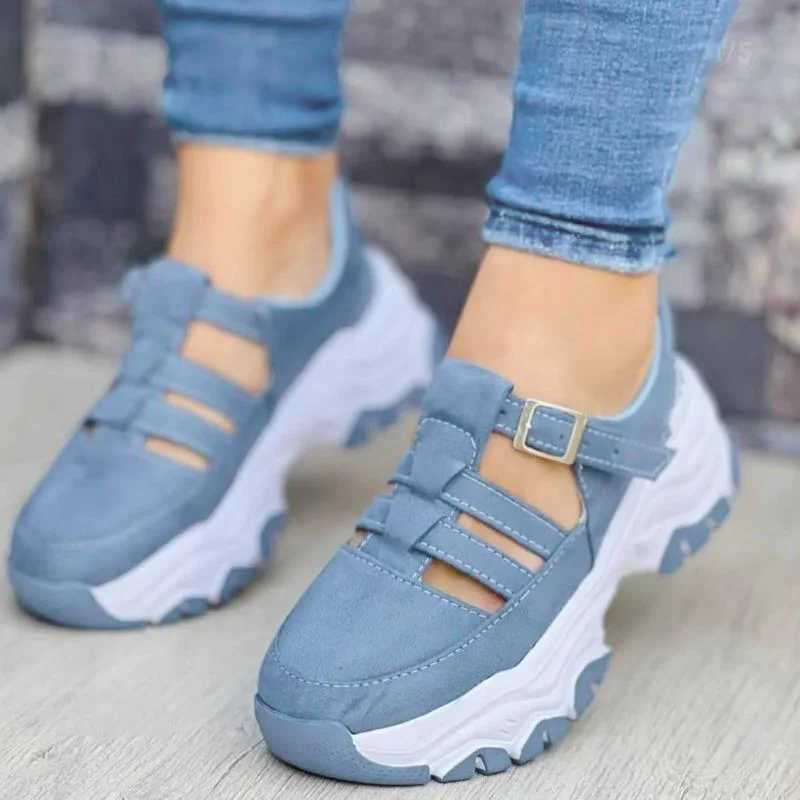 Thick-Soled 2023 New Women's Shoes Slip-on Fashion Casual Flat Shoes Women's Comfortable Heightening Vulcanized Shoes