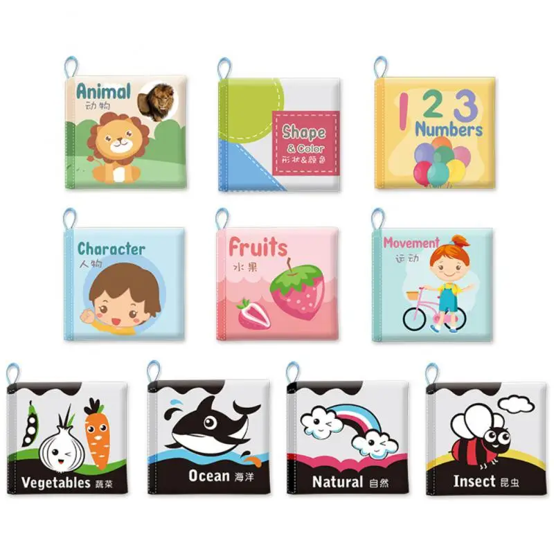 

Тканевые книги для младенцев Раннее Обучение родитель-ребенок Интерактивная игрушка не может оторвать Новорожденный ребенок чтение детская книга