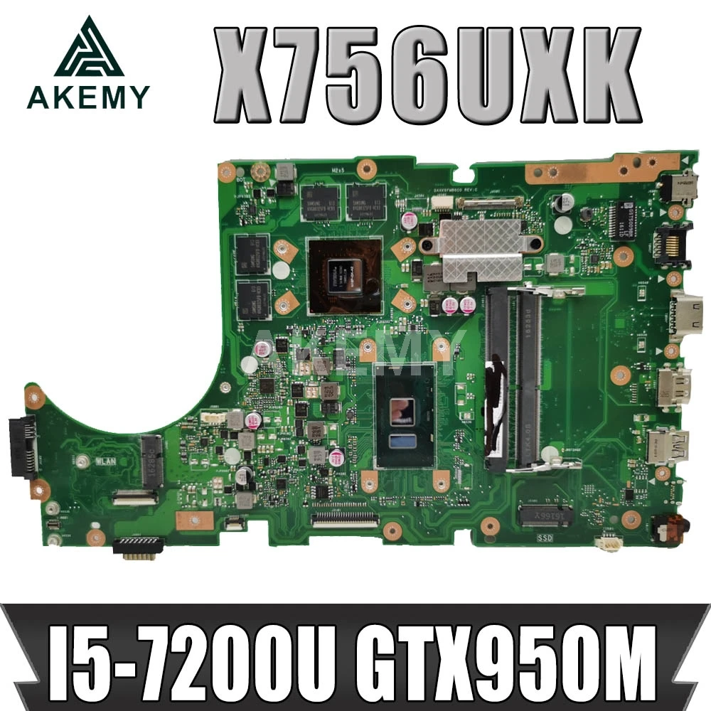 

90NB0A30-R000C0 Motherboard for ASUS X756UXK X756UWK X756UQK Mainboard I5-7200U GTX950M