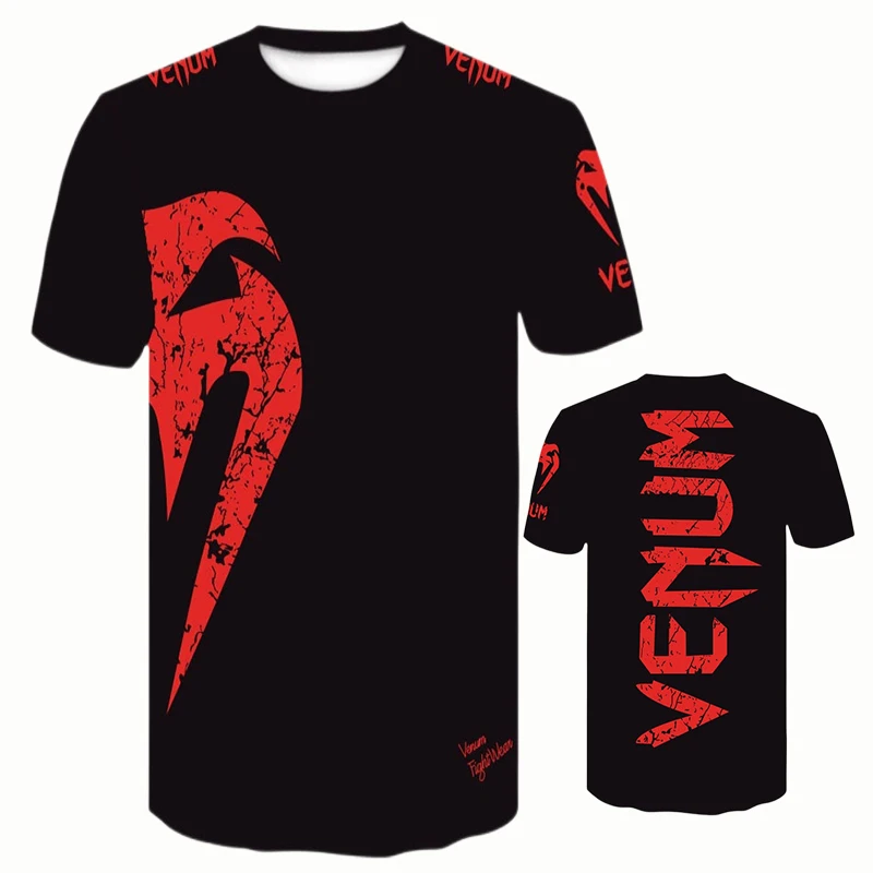 

Men's sportswear Venom Print T-shirt casual slim short sleeve summer gym fitness T-shirt boxing high-quality running top T-shirt