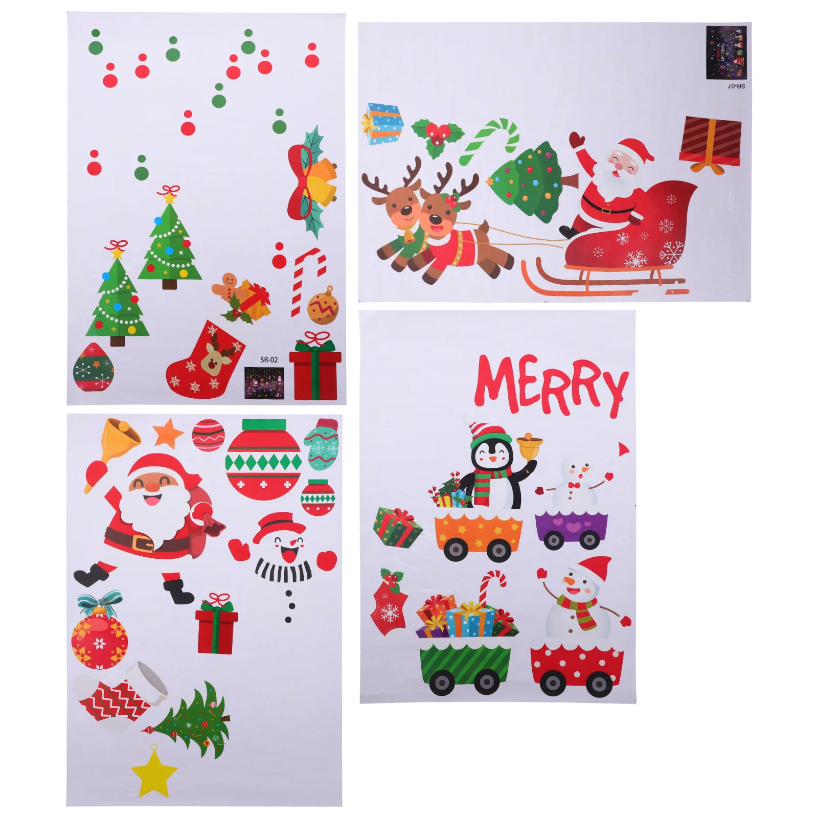 

Наклейки на окна, 4 листа