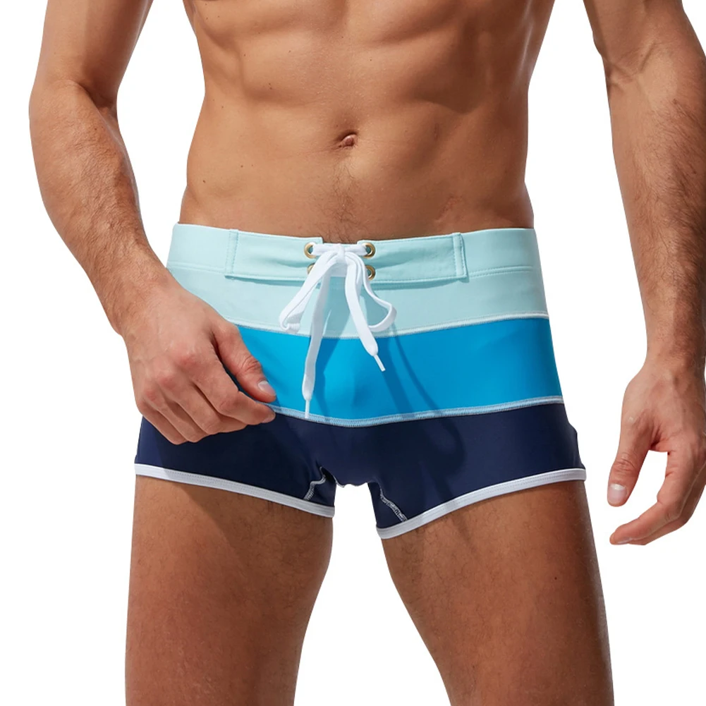 

Summer Men Boxer Swim Shorts Trunks Beach Surf Swimming Swimwear Swimsuit