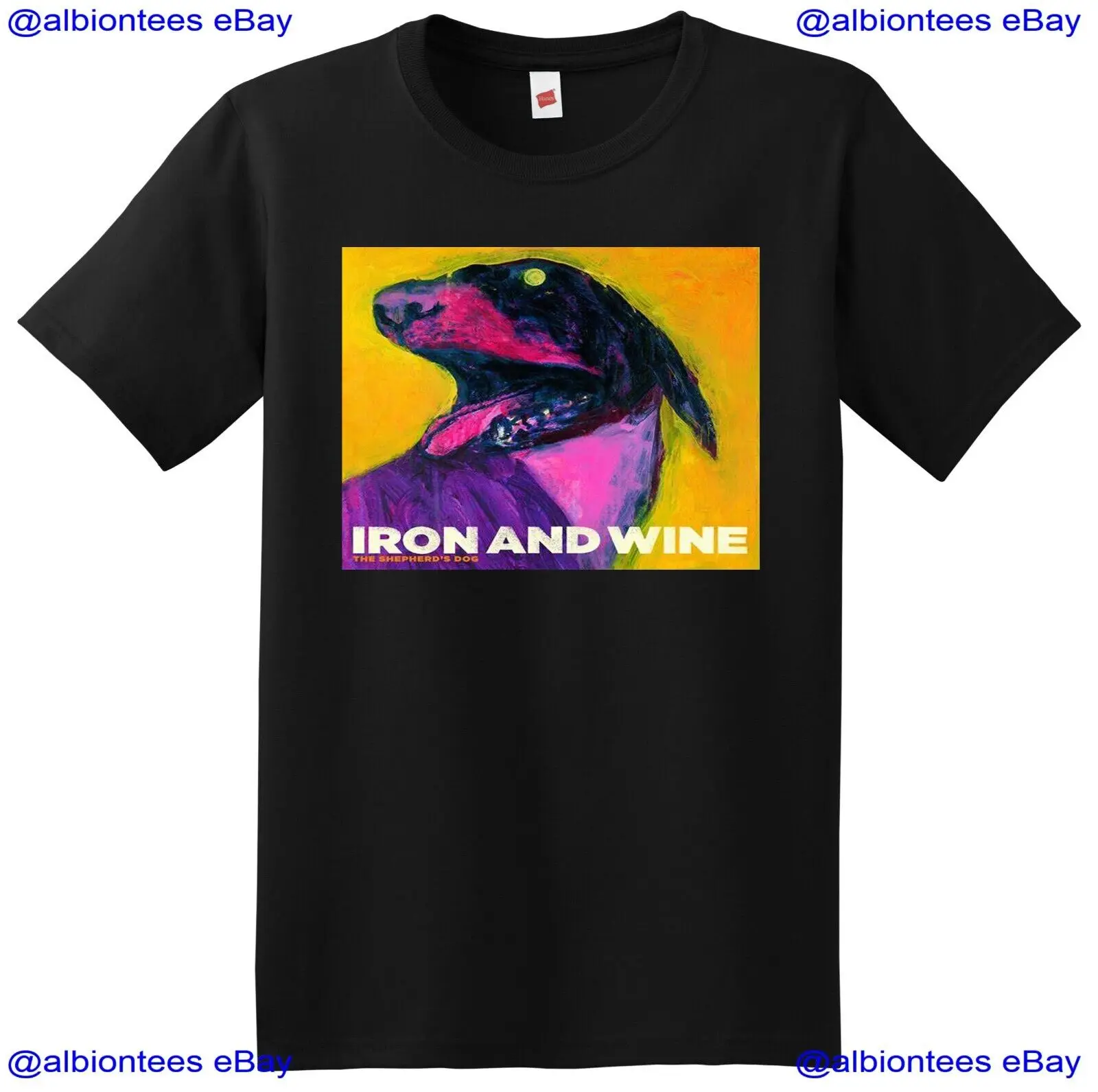 Футболка с надписью Железо и вино виниловый чехол для cd-дисков пастушья собака