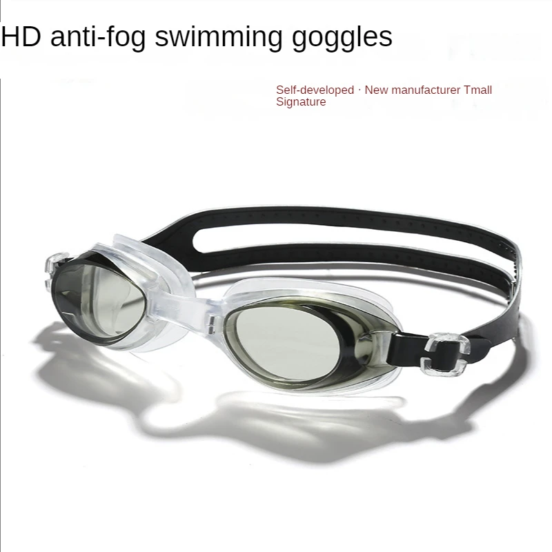 

Swimming Goggles HD Waterproof Anti-Fog Transparent Youth Adult Men and Women Plain Diving Mask Boxed