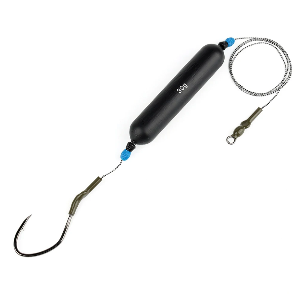 

1pcs Catfish Rig Hook 8/0# Braided Fishing Line Swivel Ring High Carbon Steel Barbed Catfish Hook Fishing Tackle Accessories