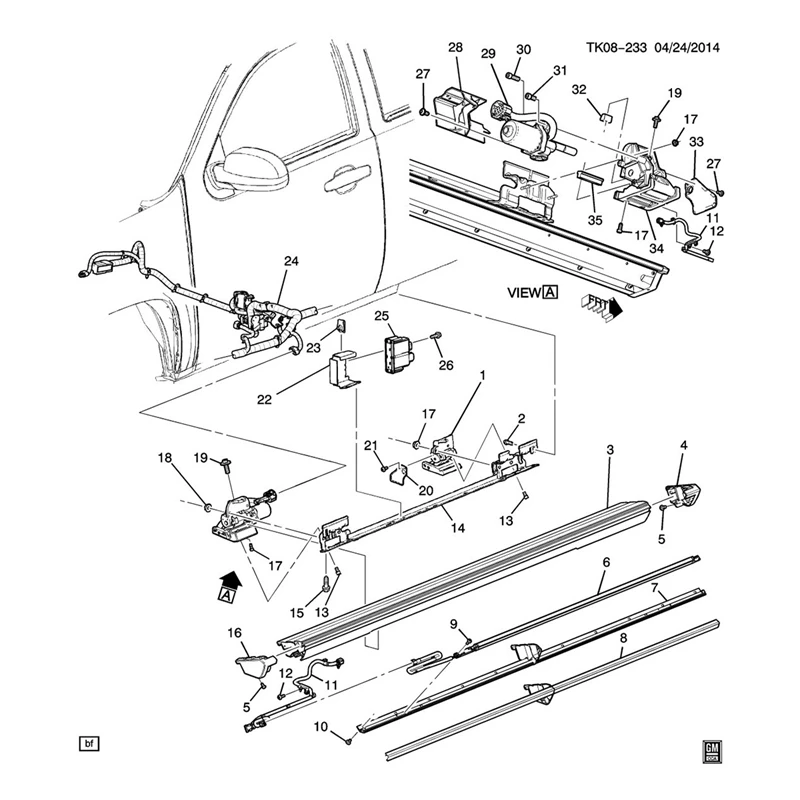 

84452642 Driver Side Assist Step Motor Power Pedal Bracket 22935835 For Cadillac Escalade ESV Chevrolet GMC Yukon 15-20