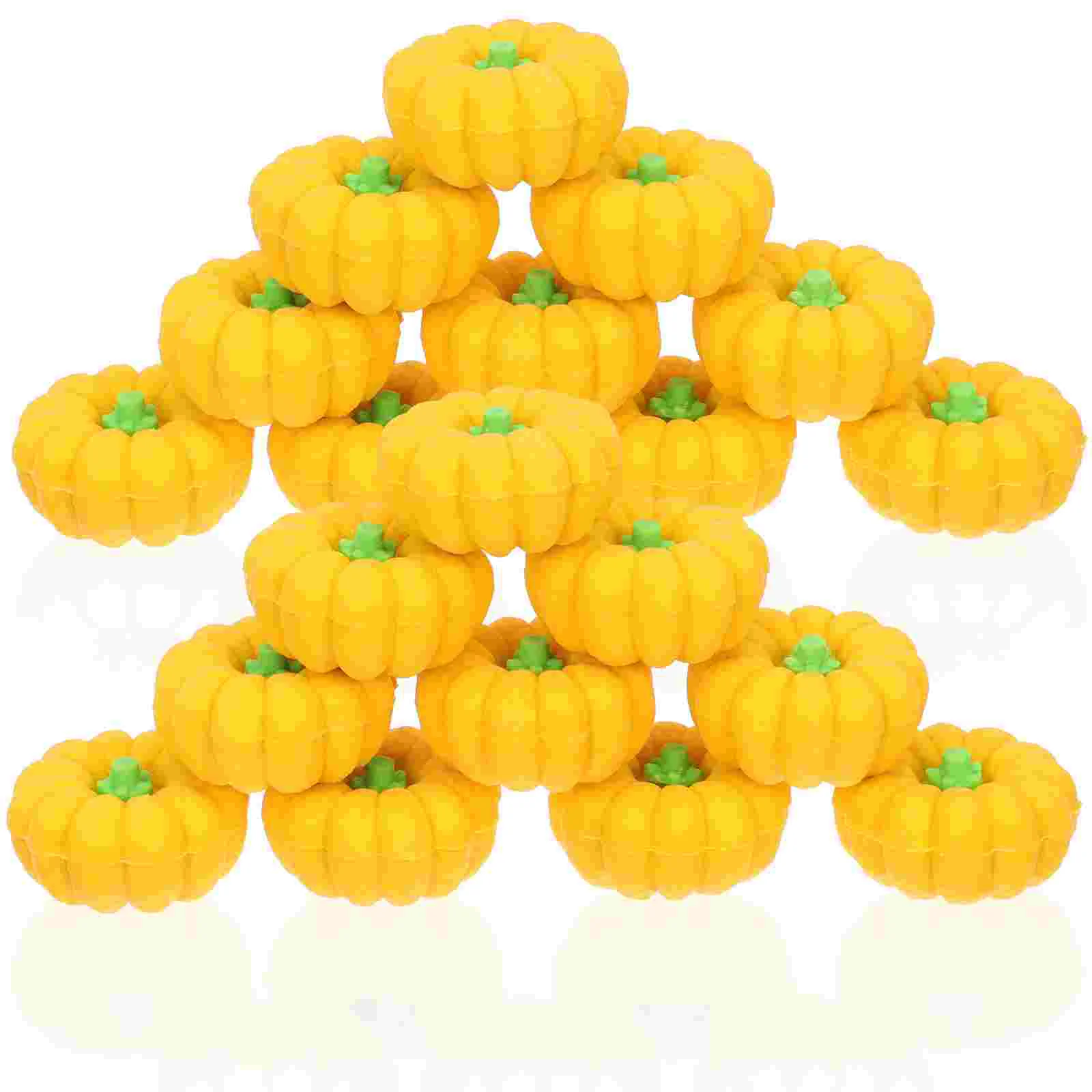 

30 Pcs Pumpkin Eraser Students Accessory Kids Rubber Prizes Household Erasers Adorable Vegetable Classroom Giveaways