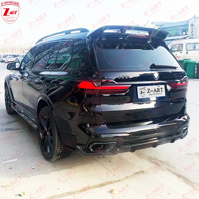 Задний диффузор из углеродного волокна для BMW G07 X7 2019-2020 задний спойлер нижний