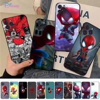 marvel cute spider man phone case for iphone 11 12 pro xs max 8 7 6 6s plus x 5s se 2020 xr cover