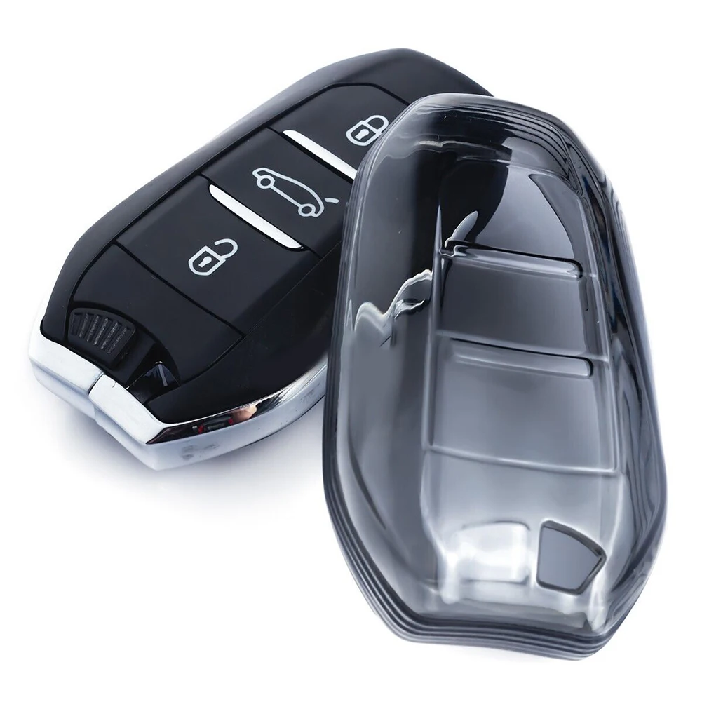 

For 308 2022-2023 For DS Black Transparent Key Fob Case Cover Auto Key Decoration Case Accessories