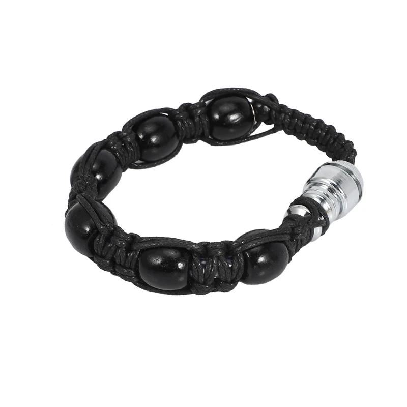 

1 шт. Модный ручной работы веревочный браслет с бусинами портативный набор для курения креативный модный браслет Стильный металлический тр...