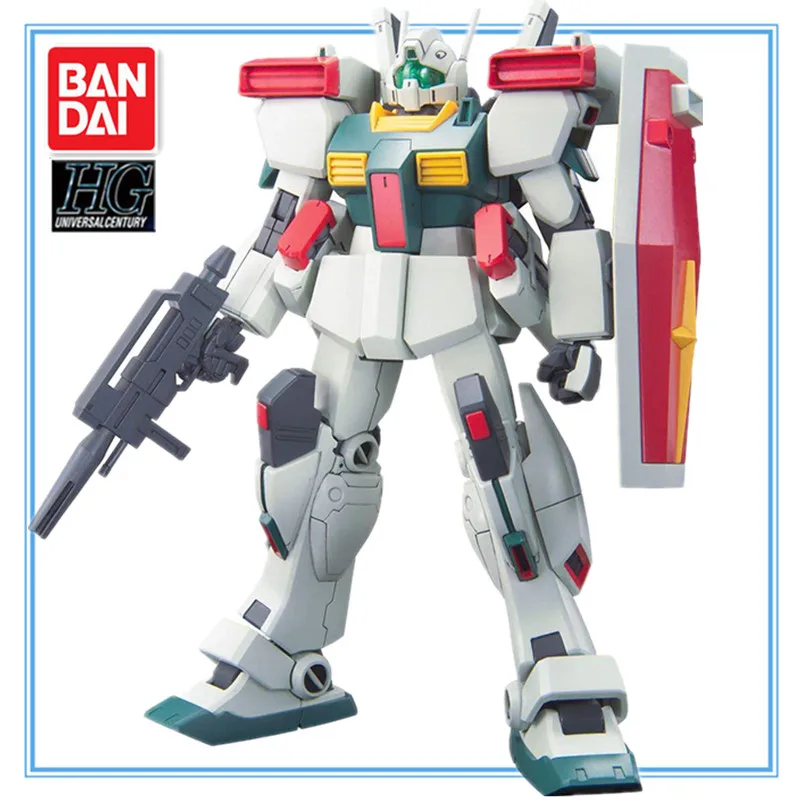 

Bandai Original model kit GUNDAM HG GM 3 1/144 Anime Action Figure Assembly Model Toys Collectible Model Ornaments Gifts for Boy