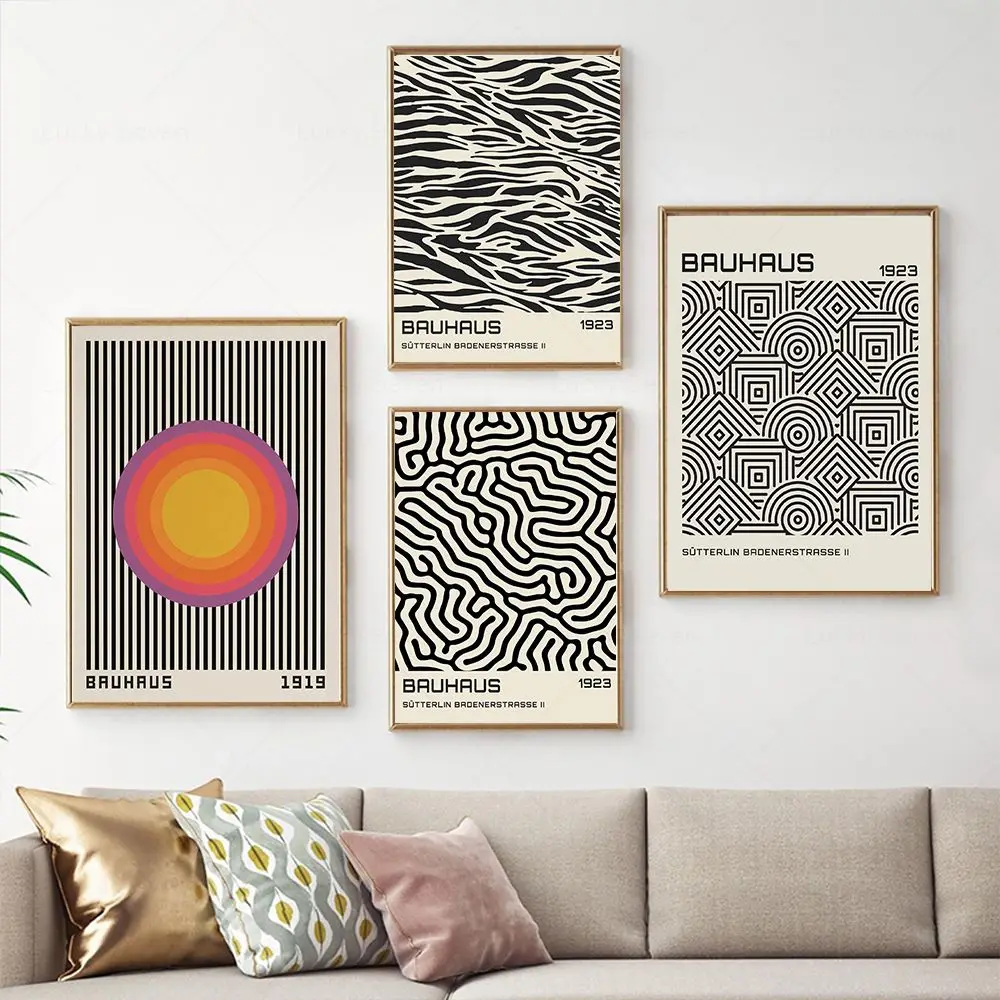 Настенная картина &quotАбстрактные линии&quot на холсте