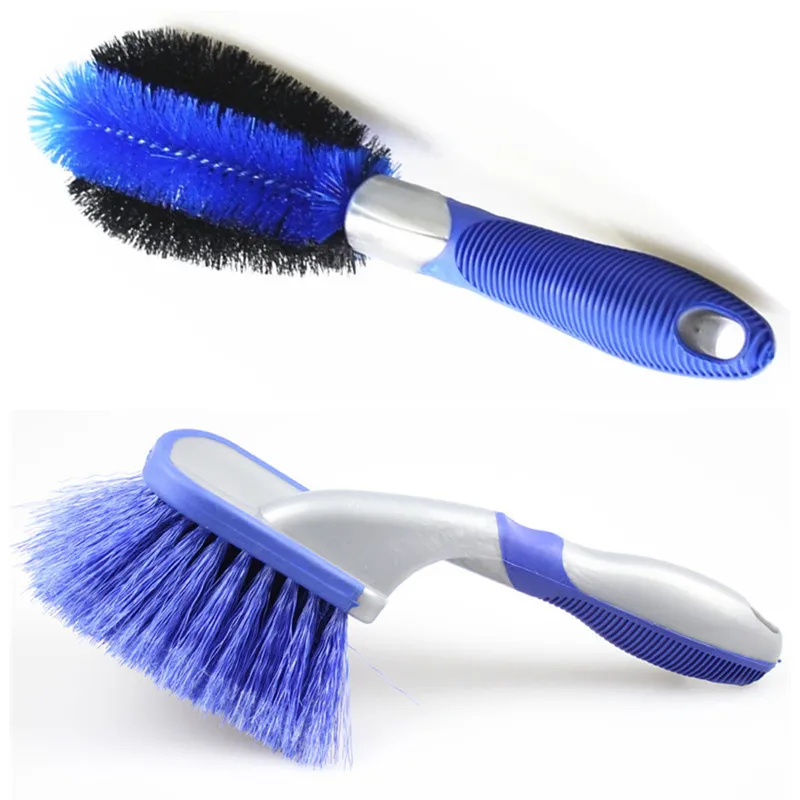

Auto Tire Rim Brush Wheel Hub Cleaning Brushes Car Wheels Detailing Cleaning Accessories Black White Tire Auto Washing Tool