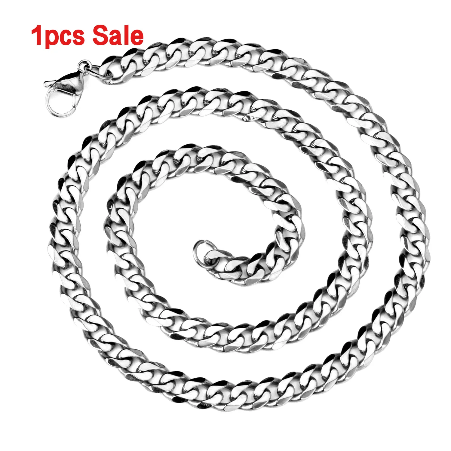 ASON 1 шт./лот мужское классическое ожерелье-цепочка из нержавеющей стали 316L