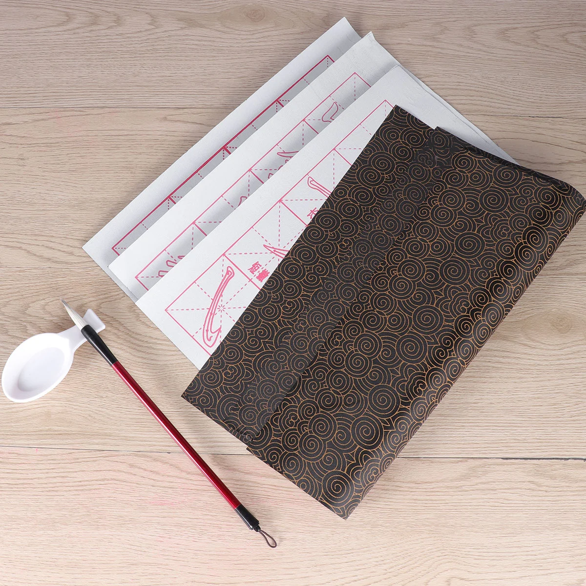 

Calligraphy Paper Cloth Chinese Practicing Mat Reusable Gridded Fabric Sumi Xuan Rice Lined Four Treasures Exercises