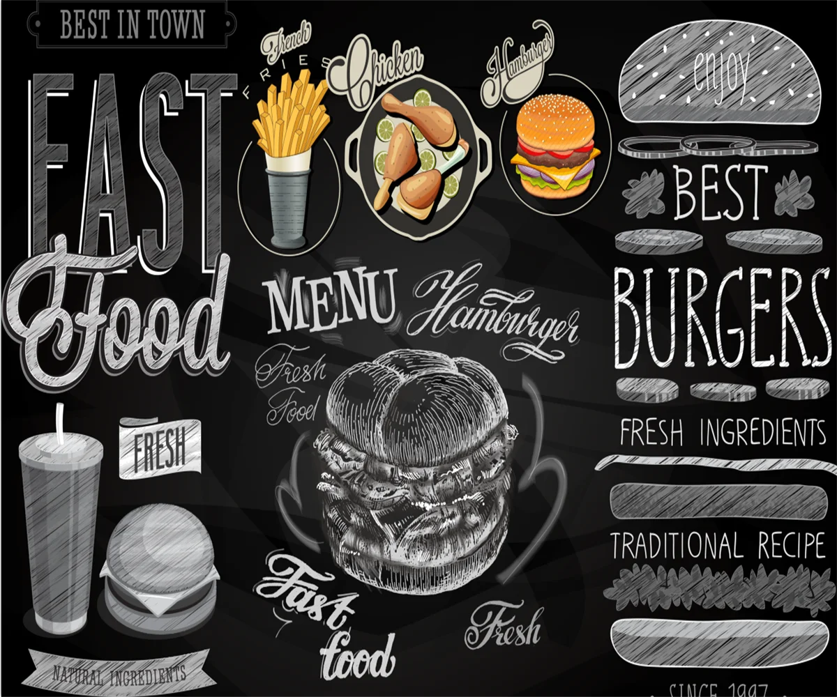 Настроить любой размер большая фреска модная доска ручная роспись западная