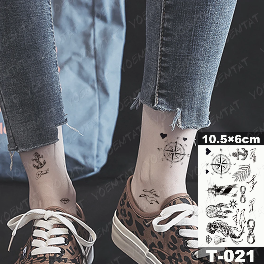 Водонепроницаемая временная наклейка для татуировки "Кит Дельфин Ласточка Скорпион Животное Луна Буква Флэш Тату Ребенок Детское Тело Искусство Поддельное Тату".