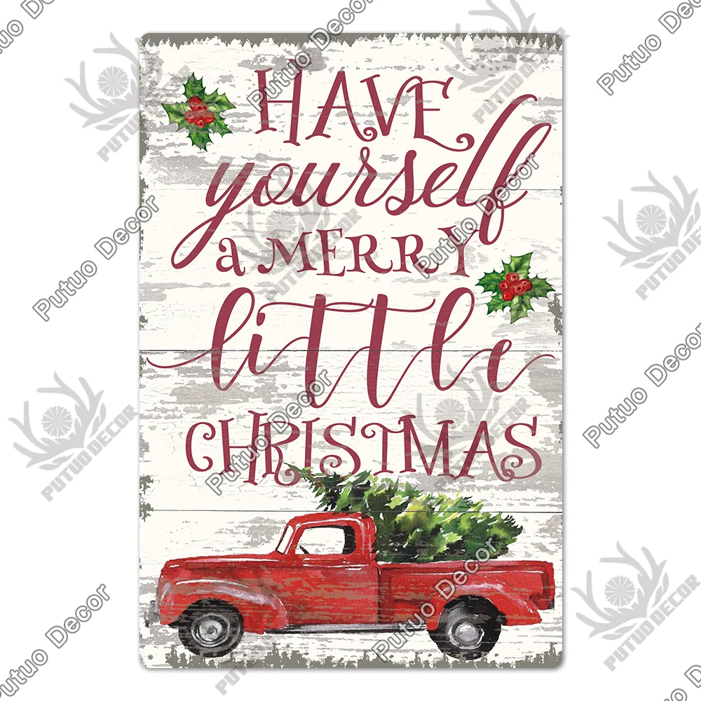 

Винтажный металлический постер Putuo Decor