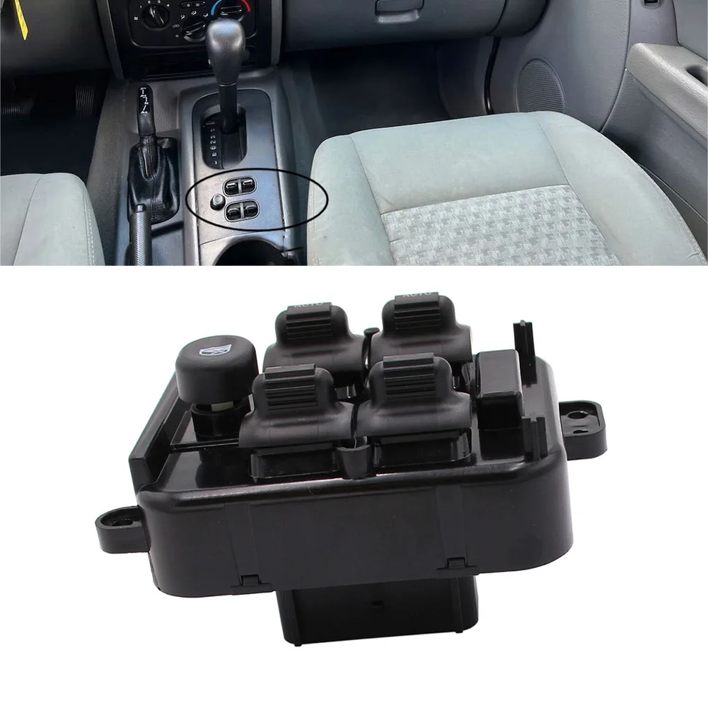 

Center Window Glass Switch Car Truck ABS Black Fits For Jeep Liberty 2005-07 Glass Switch Interior Accessories