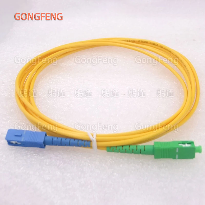 GONGFENG 10 шт. Новый 3m SC/UPC-SC/APC однорежимный одножильный волоконный перемычка 3 0 мм