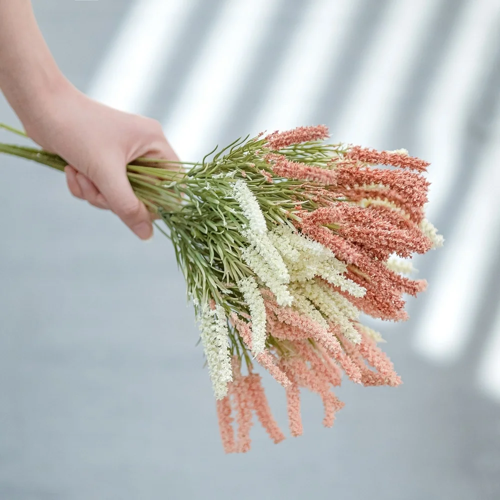 

Simulated Flower and Artificial Flower Crafts Malt Grass Green Plant Decoration INS Wind MW66782