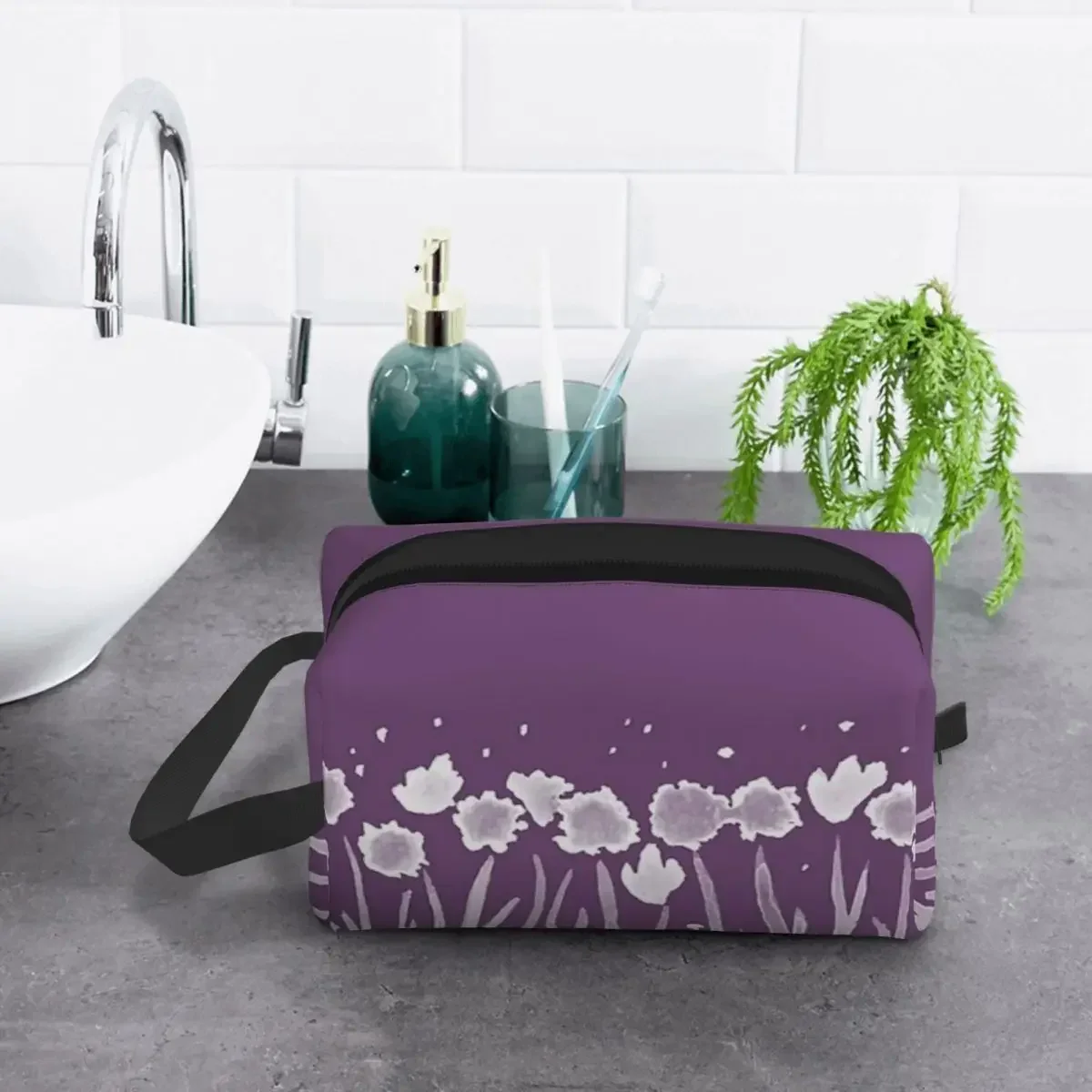 Косметичка для путешествий с акварельным рисунком косметичка органайзер