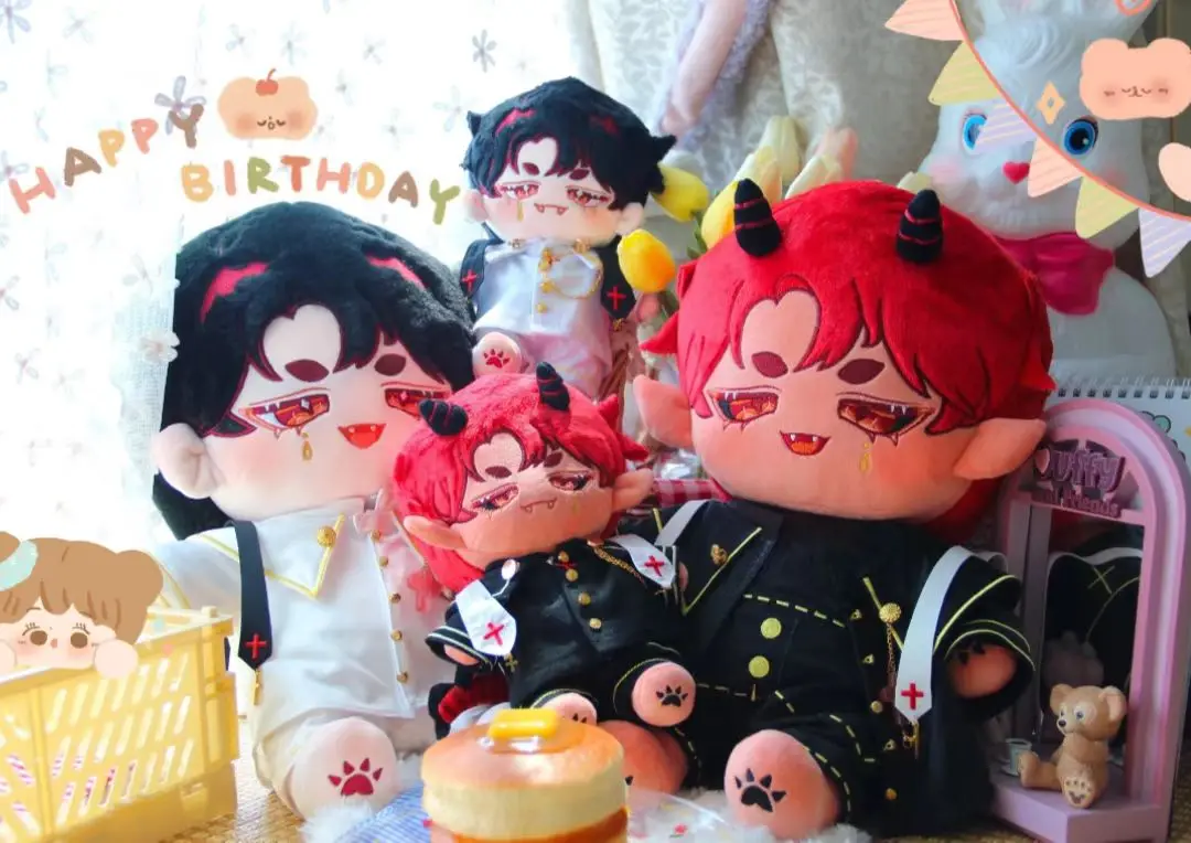 

New Limit Demon Devil Nide Body 40cm 20cm Plush Stuffed Doll Soft Anime Cute Cosplay Kpop Plushis Pillow Cushion Xmas Gift