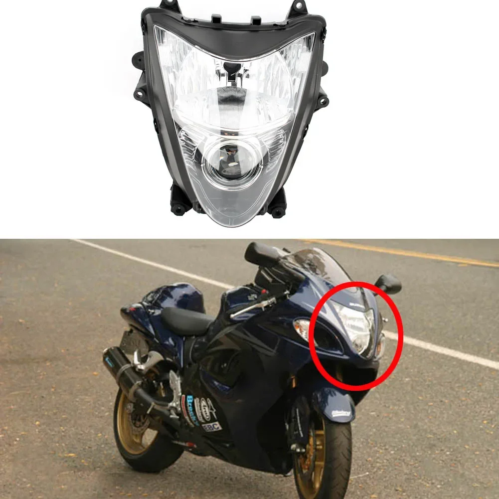Передняя фара мотоцикла ALLGT для Suzuki Hayabusa GSXR 1300 2008 2009 2010 2011-2018 прозрачная
